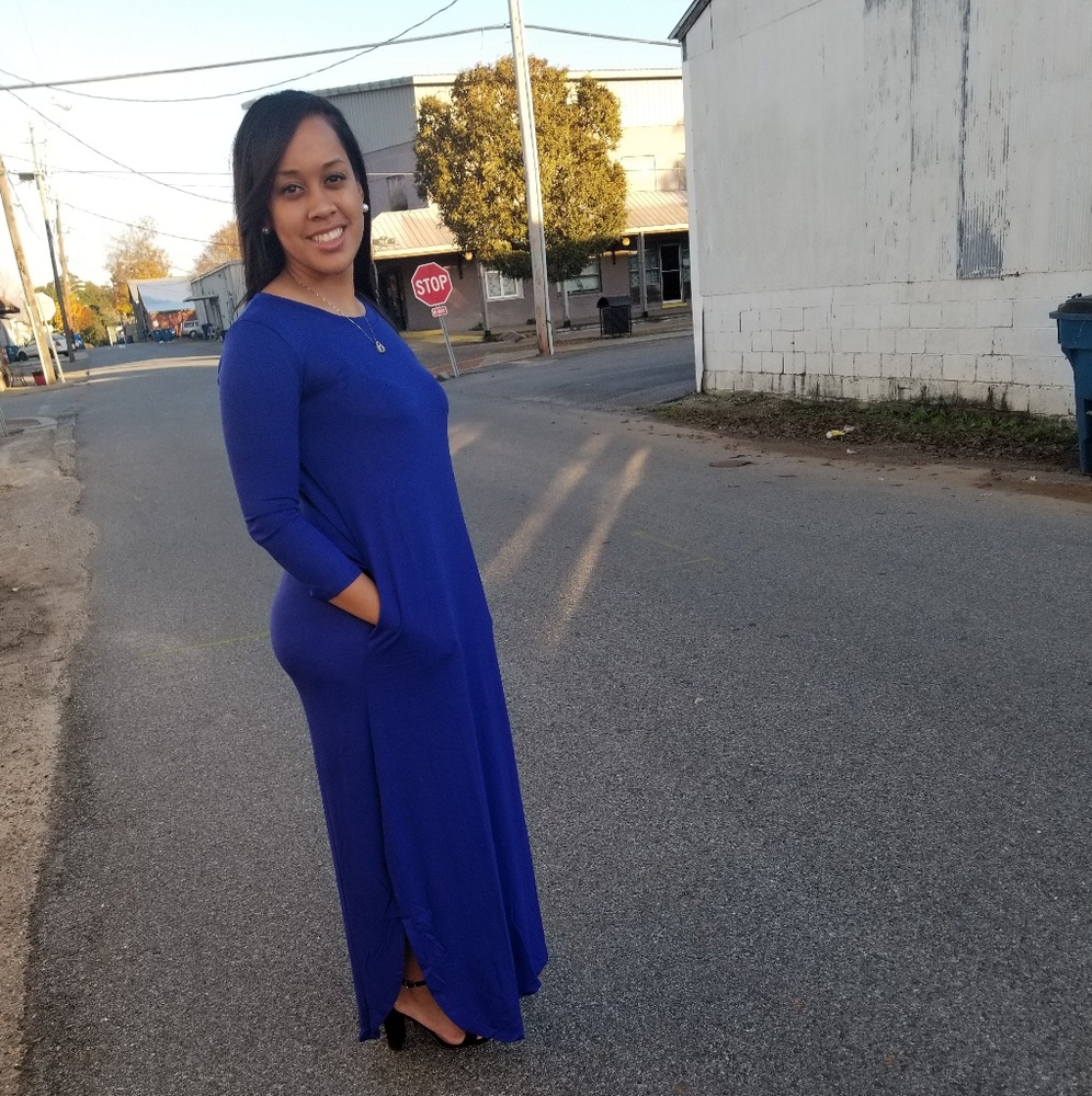 Royal Blue Maxi Dress
